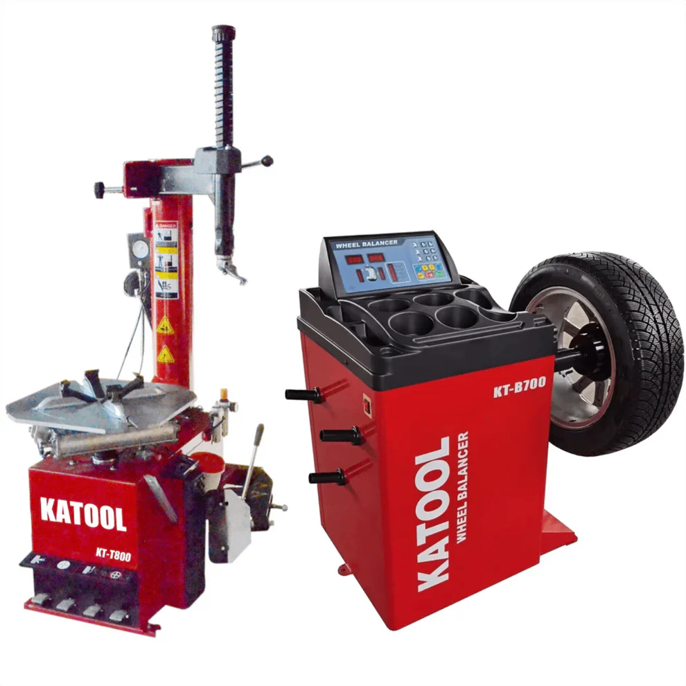 Tire Changer and Wheel Balancer Combo