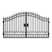 Greatbear 12x8 ft Dual Swing Driveway Steel Gate - Serenity Provision