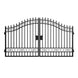 Greatbear 12x8 ft Dual Swing Driveway Steel Gate - Serenity Provision