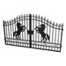 Greatbear 12x8 ft Dual Swing Driveway Steel Gate - Serenity Provision