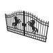 Greatbear 12x8 ft Dual Swing Driveway Steel Gate - Serenity Provision