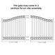 Aleko 12x6 ft Steel Sliding Driveway Gate - Serenity Provision