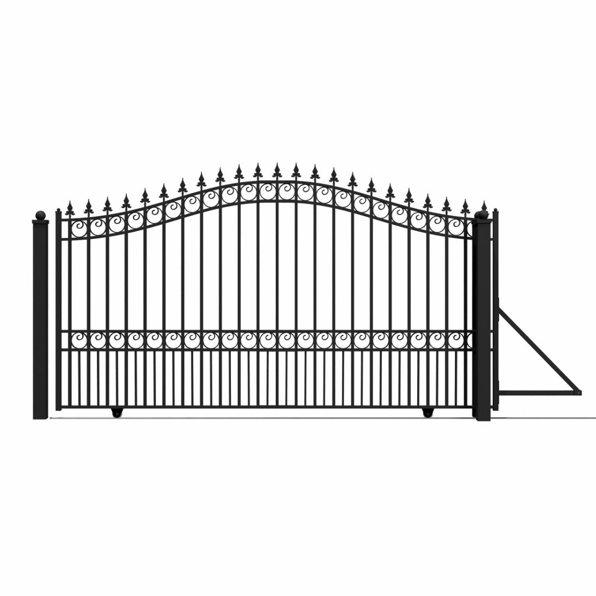 Aleko 12x6 ft Steel Sliding Driveway Gate - Serenity Provision