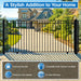 Aleko 18x6 ft Steel Sliding Driveway Gate - Serenity Provision