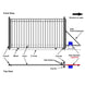 Aleko 12x6 ft Steel Sliding Driveway Gate - Serenity Provision