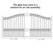 Aleko 12x6 ft Steel Sliding Driveway Gate - Serenity Provision