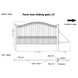Aleko 12x6 ft Steel Sliding Driveway Gate - Serenity Provision
