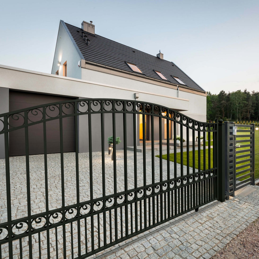 Aleko 18x6 ft Steel Sliding Driveway Gate - Serenity Provision