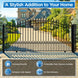 Aleko 16x6 ft Steel Sliding Driveway Gate - Serenity Provision