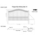 Aleko 12x6 ft Steel Sliding Driveway Gate - Serenity Provision