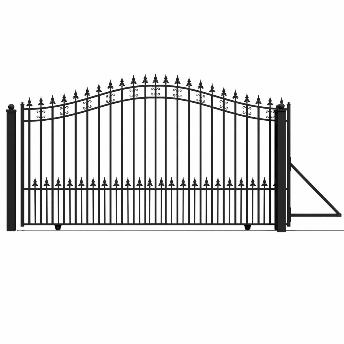 Aleko 12x6 ft Steel Sliding Driveway Gate - Serenity Provision
