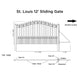 Aleko 12x6 ft Steel Sliding Driveway Gate - Serenity Provision