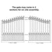 Aleko 12x6 ft Steel Sliding Driveway Gate - Serenity Provision