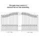 Aleko 12x6 ft Steel Sliding Driveway Gate - Serenity Provision