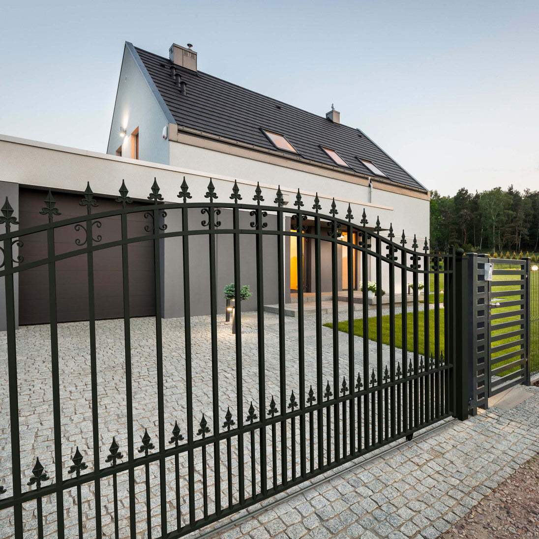 Aleko 12x6 ft Steel Sliding Driveway Gate - Serenity Provision