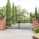 Greatbear 14x8 ft Steel Dual Swing Driveway Gate-European Style - Serenity Provision