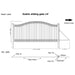 Aleko 14x6 ft Steel Sliding Driveway Gate - Serenity Provision