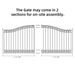 Aleko 14x6 ft Steel Sliding Driveway Gate - Serenity Provision