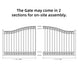 Aleko 14x6 ft Steel Sliding Driveway Gate - Serenity Provision