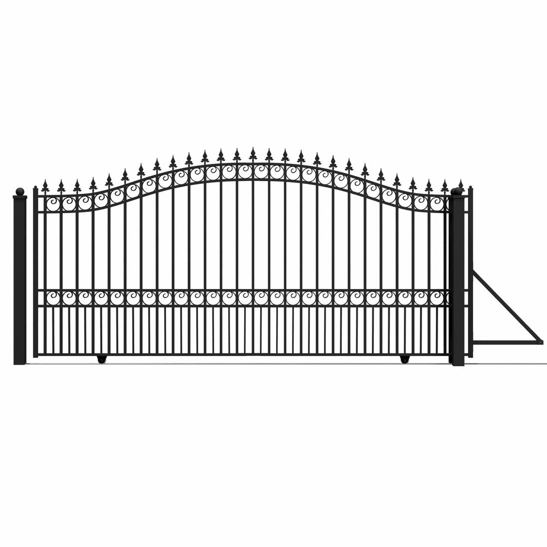 Aleko 14x6 ft Steel Sliding Driveway Gate - Serenity Provision