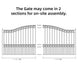 Aleko 14x6 ft Steel Sliding Driveway Gate - Serenity Provision