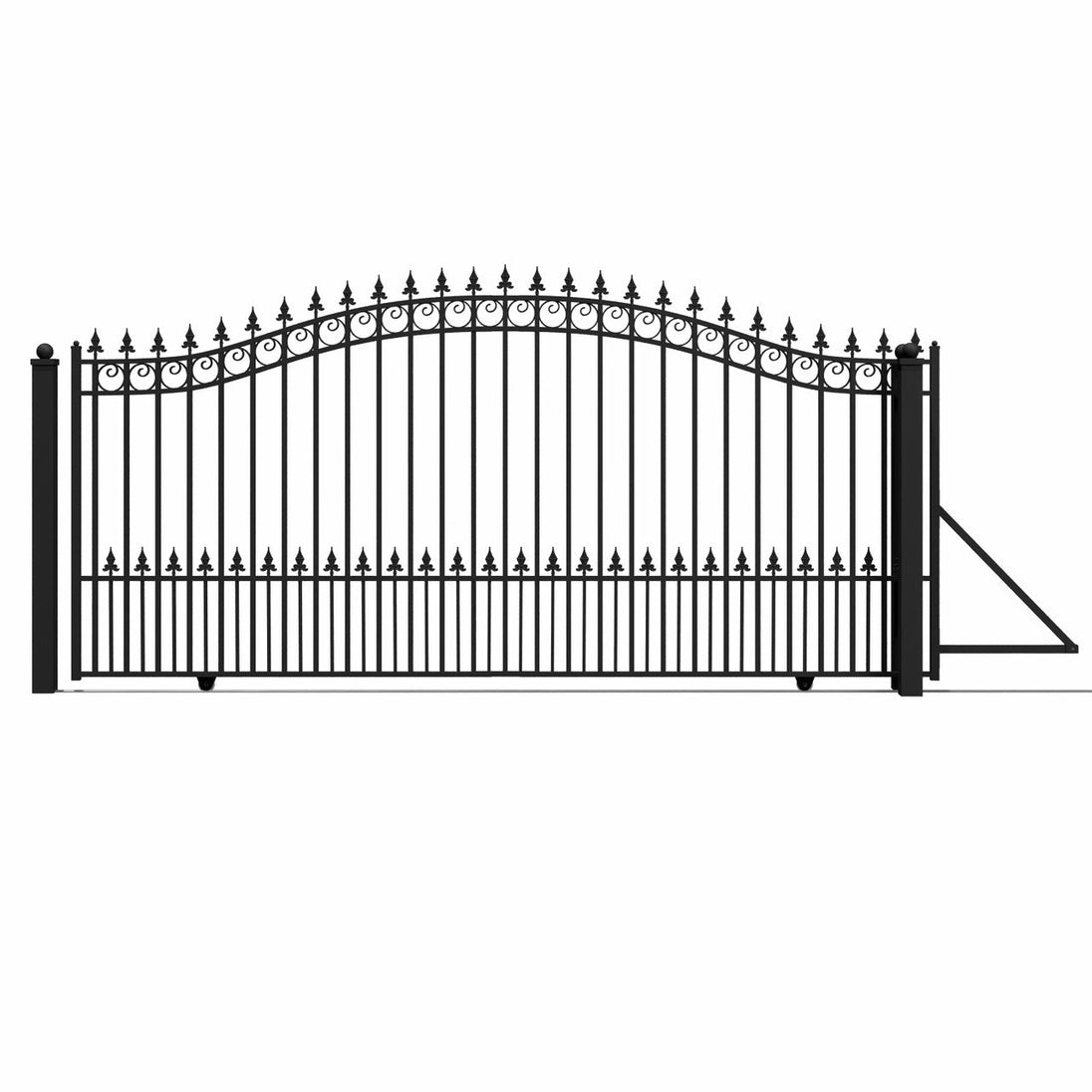 Aleko 14x6 ft Steel Sliding Driveway Gate - Serenity Provision