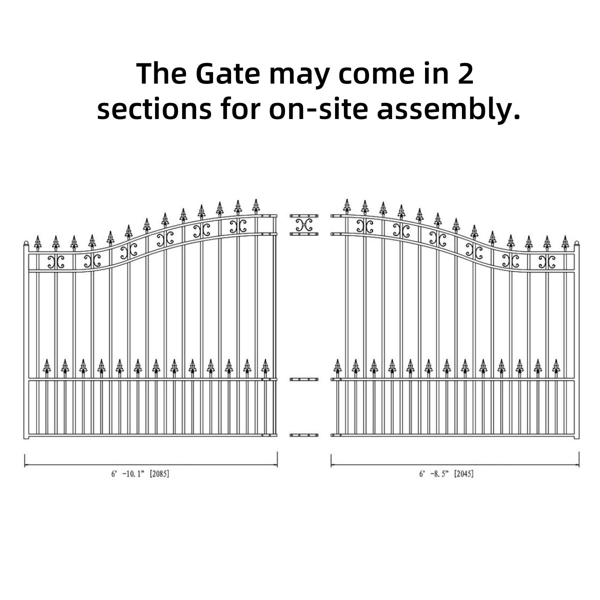 Aleko 14x6 ft Steel Sliding Driveway Gate - Serenity Provision