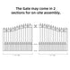 Aleko 14x6 ft Steel Sliding Driveway Gate - Serenity Provision