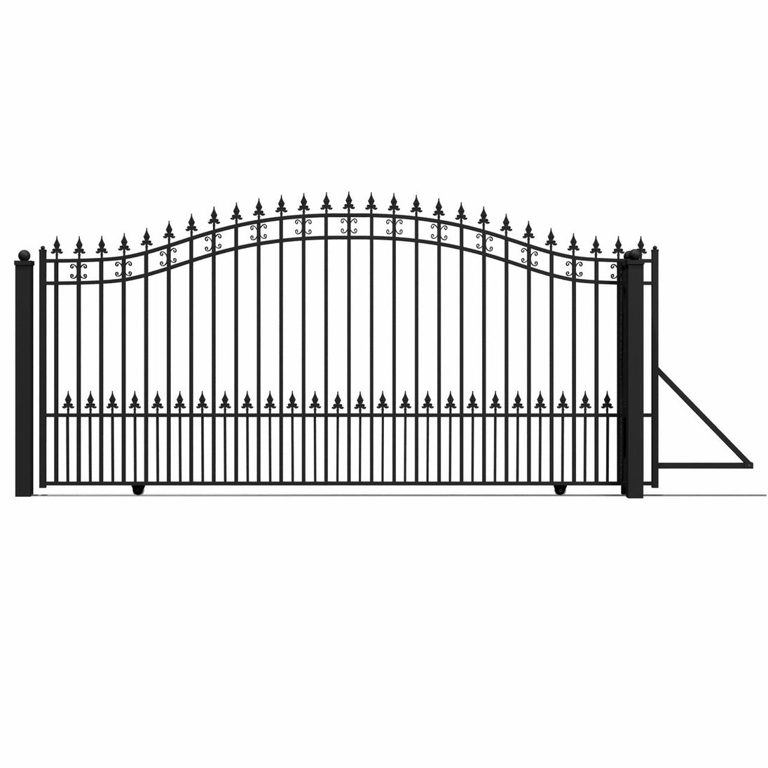 Aleko 14x6 ft Steel Sliding Driveway Gate - Serenity Provision