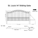 Aleko 14x6 ft Steel Sliding Driveway Gate - Serenity Provision