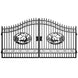 Greatbear 14x8 ft Steel Dual Swing Driveway Gate - Serenity Provision