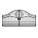 Greatbear 14x8 ft Steel Dual Swing Driveway Gate-European Style - Serenity Provision