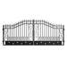 Greatbear 16x8 ft Dual Swing Driveway Gate with Star Pattern - Serenity Provision