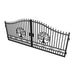 Greatbear 16x8 ft Steel Dual Swing Driveway Gate with Tree Pattern - Serenity Provision