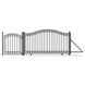 Aleko 16ft Steel Sliding Driveway Gate with 5ft Pedestrian Gate - Serenity Provision