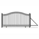 Aleko 16ft Steel Sliding Driveway Gate with 5ft Pedestrian Gate - Serenity Provision