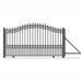 Aleko 16ft Steel Sliding Driveway Gate with 5ft Pedestrian Gate - Serenity Provision