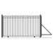 Aleko 16ft Steel Sliding Driveway Gate with 5ft Pedestrian Gate - Serenity Provision