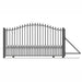 Aleko 16ft Steel Sliding Driveway Gate with 5ft Pedestrian Gate - Serenity Provision