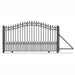 Aleko 16ft Steel Sliding Driveway Gate with 5ft Pedestrian Gate - Serenity Provision