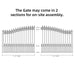 Aleko 16x6 ft Steel Sliding Driveway Gate - Serenity Provision