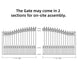 Aleko 16x6 ft Steel Sliding Driveway Gate - Serenity Provision