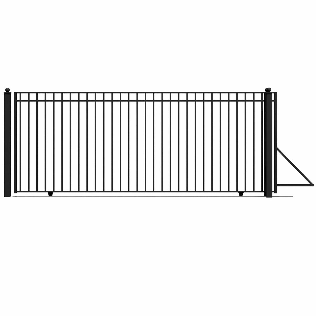 Aleko 16x6 ft Steel Sliding Driveway Gate - Serenity Provision