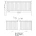 Aleko 16x6 ft Steel Sliding Driveway Gate - Serenity Provision