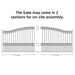 Aleko 16x6 ft Steel Sliding Driveway Gate - Serenity Provision