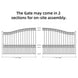 Aleko 16x6 ft Steel Sliding Driveway Gate - Serenity Provision