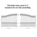 Aleko 16x6 ft Steel Sliding Driveway Gate - Serenity Provision