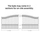 Aleko 16x6 ft Steel Sliding Driveway Gate - Serenity Provision