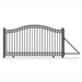 Aleko 18ft Steel Sliding Driveway Gate with 5ft Pedestrian Gate - Serenity Provision