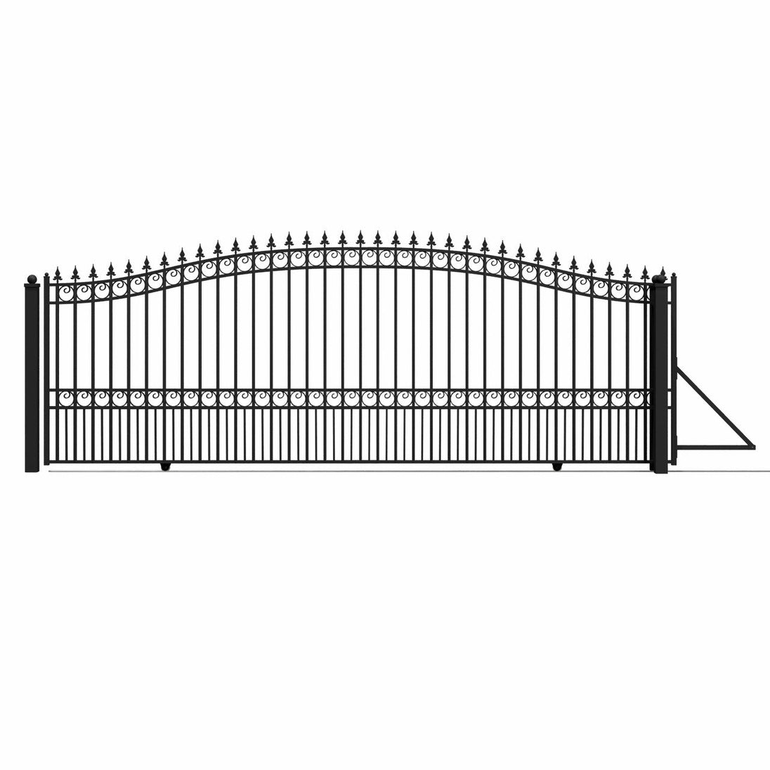 Aleko 18x6 ft Steel Sliding Driveway Gate - Serenity Provision